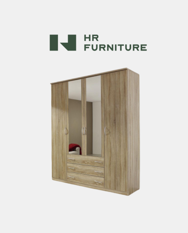 Wardrobe, 4 Door, MDF Custom